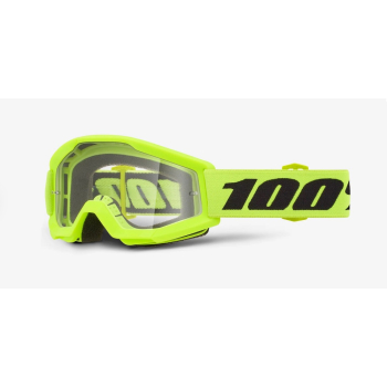 100% STRATA MINI gogle żółte fluo (dla dzieci)