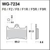 WRP klocki hamulcowe FA252, MCB611-10146