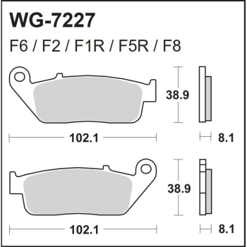 TRW klocki hamulcowe FA142, MCB598-10139
