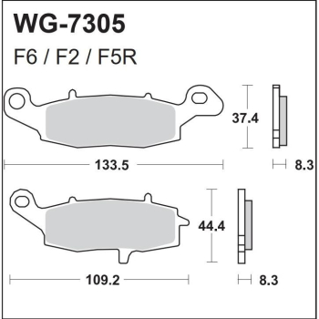 TRW klocki hamulcowe FA229, MCB682-10182