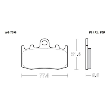 TRW klocki hamulcowe FA335, MCB748-10209