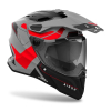 AIROH COMMANDER 2 REVEAL RED FLUO kask dual XL-10315