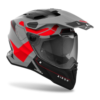 AIROH COMMANDER 2 REVEAL RED FLUO kask dual XL-10315