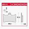 TRW klocki hamulcowe FA252, FDB605, SBS198, GD070-10863