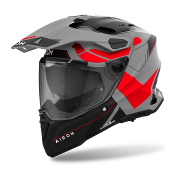 AIROH COMMANDER 2 REVEAL RED FLUO kask dual XL