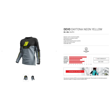 SHOT RACING DEVO DAYTONA NEON koszulka-11590
