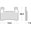 TRW klocki hamulcowe FA296, FDB2079, GD134, FD0219-12209