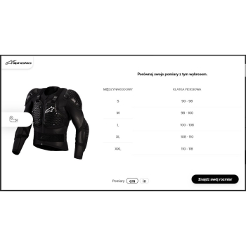 ALPINESTARS BIONIC ACTION V3 zbroja czarna M-12309