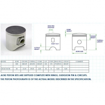 AOKI tłok CR 125 R 05-...-21285