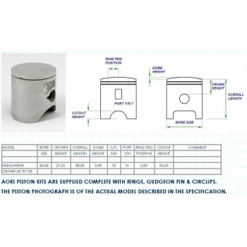 AOKI tłok HVA 2T 125 97-...-21362
