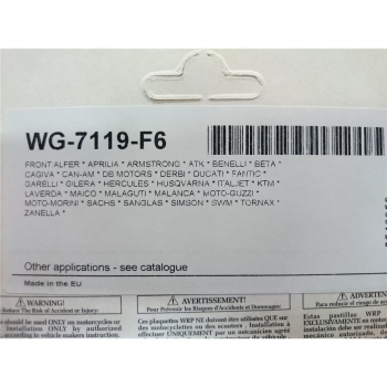WRP klocki hamulcowe FA337, MCB552-21613