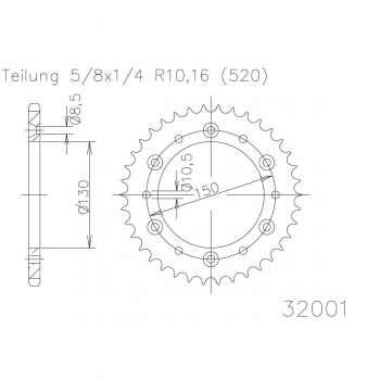 ESJOT zębatka tył YZ+F/WR 125-450 99-...-25552