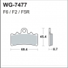 WRP klocki hamulcowe FA606, MCB834-33180