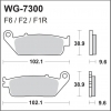 WRP klocki hamulcowe FA196, MCB599-33511
