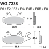WRP klocki hamulcowe FA165, MCB615-33523