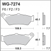 WRP klocki hamulcowe FA209, MCB671-33533
