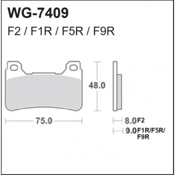 WRP klocki hamulcowe FA390, MCB755-33517
