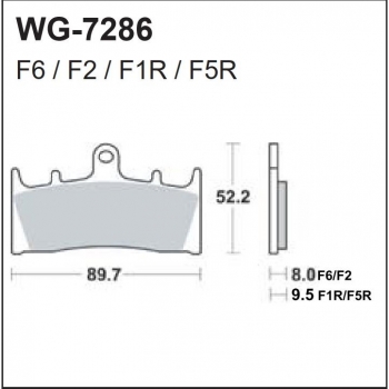 WRP klocki hamulcowe FA188, MCB659-33522