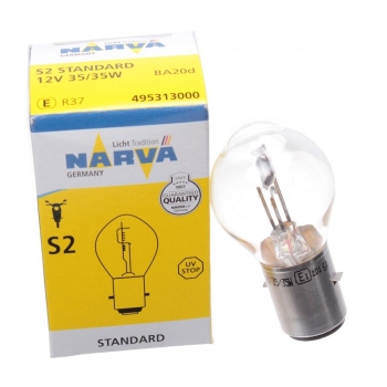 NARVA żarówka BA20D S2 12V 35/35W