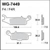 WRP klocki przód prawy YFM GRIZZLY 700 07-.. FA444-34417