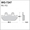WRP klocki hamulcowe FA124, MCB571-34646