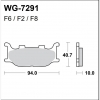 WRP klocki hamulcowe FA199, MCB666-34651