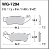 WRP klocki przód YZ+F/WR, CR+F, KX+F, RM+Z FA185-34665