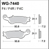 WRP klocki przód YZF 250 07-..., YZ+F/WR 08- FA450-34689