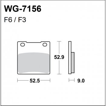 WRP klocki hamulcowe FA63, FDB338-34757