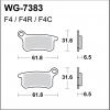 WRP klocki hamulcowe SX 65 02-., SX 85 03-11 FA357-34965