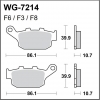 WRP klocki hamulcowe FA140, MCB585-34969