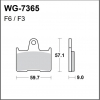 WRP klocki hamulcowe FA254, MCB691-34980