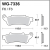 WRP klocki hamulcowe FA261, MCB704-34981