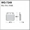 WRP klocki tył ATV KFX, LT-Z/R FA137, MCB626-34985