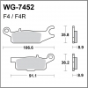 WRP klocki tył lewy YFM GRIZZLY 700 07-... FA445-34996