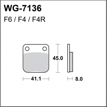 WRP klocki hamulcowe FA54, MCB510-34962