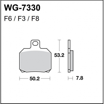 WRP klocki hamulcowe FA266, MCB700-34966
