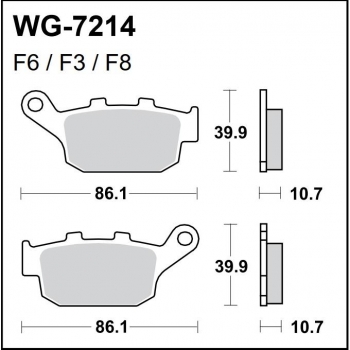 WRP klocki hamulcowe FA140, MCB585-34969