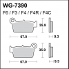 WRP klocki tył RMZ/KXF 04-..., WR/YZ+F 03-.. FA367-35002