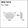 WRP klocki tył TRX 450 04-.., TRX RINC 03-.. FA373-35006