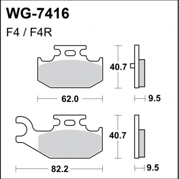 WRP klocki tył RHINO/RAPTOR 450/660/700 05-. FA428-35001