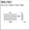 WRP klocki hamulcowe FA158, MCB602-35168