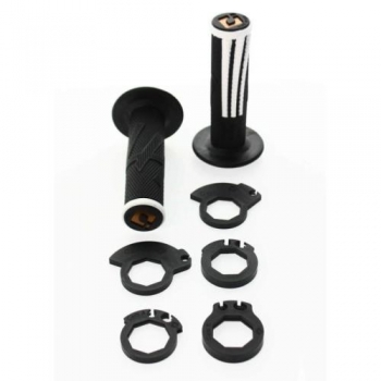 ODI EMIG V2 PRO SOFT manetki skręcane czarno-białe-36001