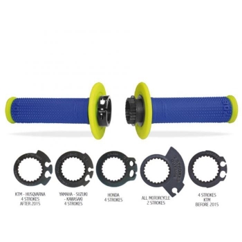 PROGRIP PG708 manetki skręcane z rollgazem niebie
