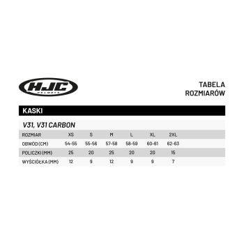 HJC V31 kask otwarty biały S-47657