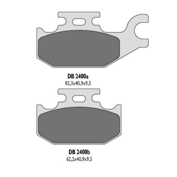 DB klocki hamulcowe ATV BOMBARD, CANN, COD, FA307