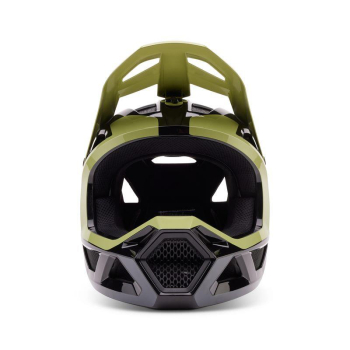 FOX RAMPAGE BARGE kask rowerowy czarno-zielony-48354