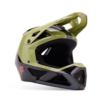 FOX RAMPAGE BARGE kask rowerowy czarno-zielony-48355