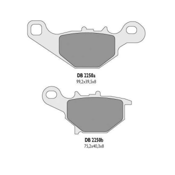 DB klocki przód RM 80/85 96-03, KLX 99-06 FA230