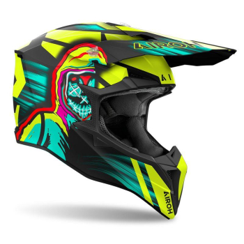 AIROH WRAAAP CYBER YELLOW MATT kask M-48685